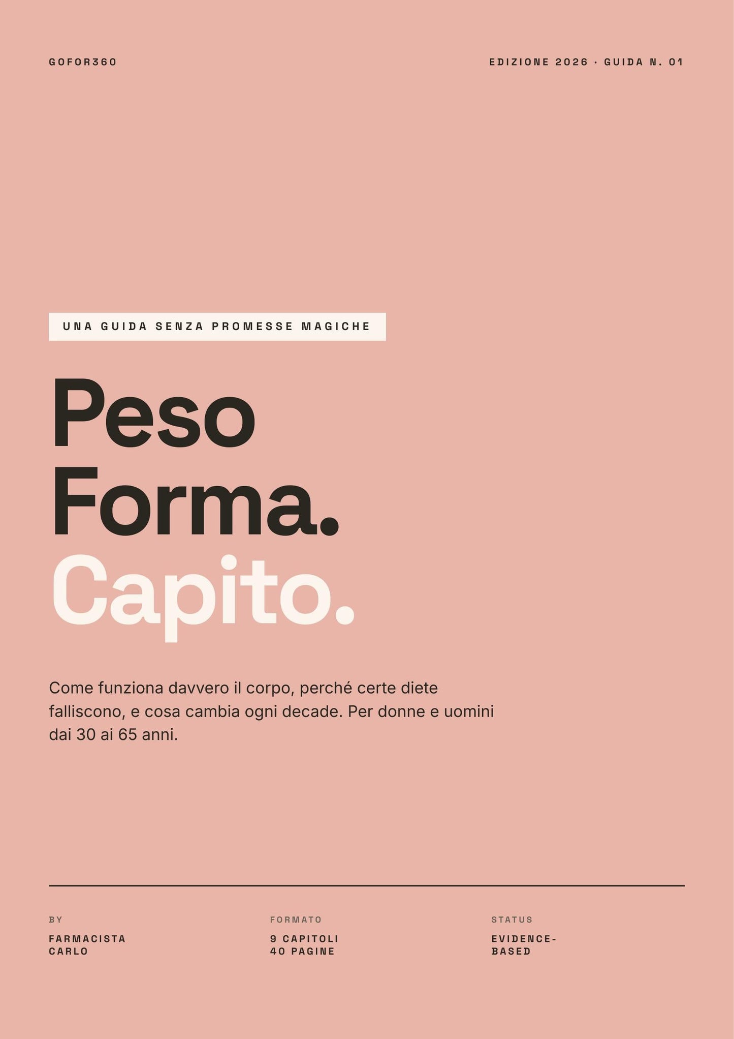 Guida al Peso Forma — Cover — Edizione 2026 — Gofor360